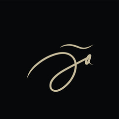 Ja handwritten logo for identity