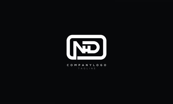 NHD Abstract initial monogram letter alphabet logo design