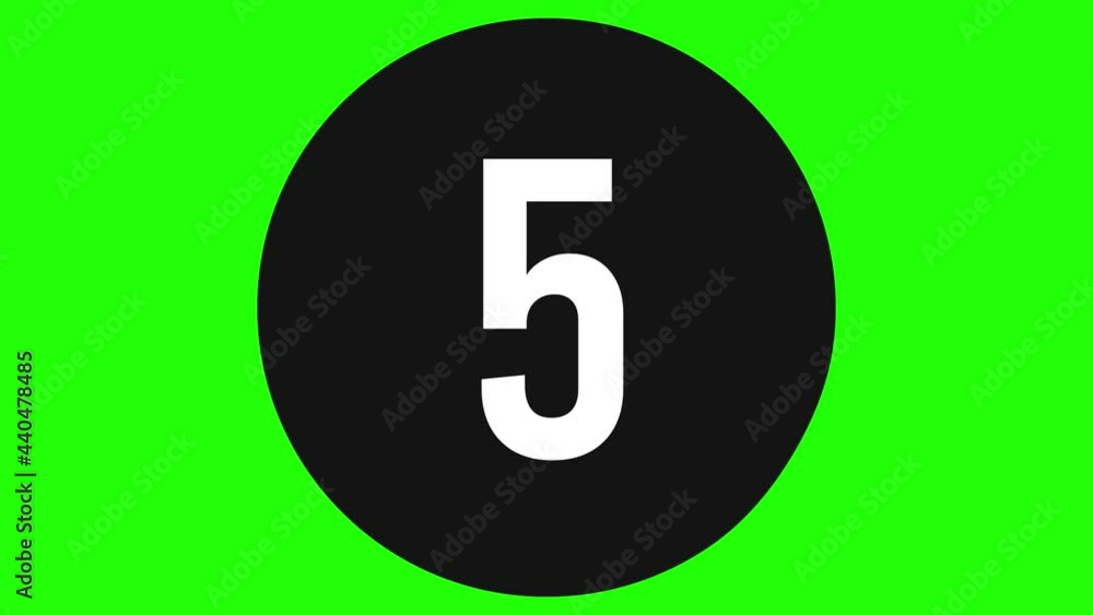 Poster countdown time animation in page turning style 4k with green screen. modern time counter animation b