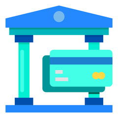 bank flat icon