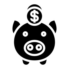 money glyph icon