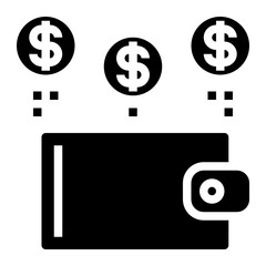 money glyph icon