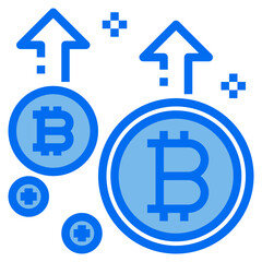 Business blue line icon