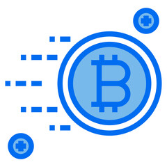 Business blue line icon