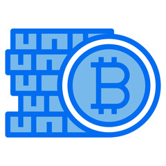 Business blue line icon