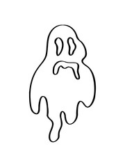 halloween specter spook vector isolated