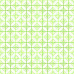 Green seamless pattern on white background, background made with lines and shapes, design for wallpaper, fill, card, banner