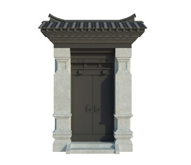 Fototapeta premium 3d Render Building Structure On Isolated
