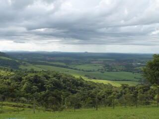 Fototapeta na wymiar Vista da região Serra Cuesta, Botucatu, São Paulo , Brasil.