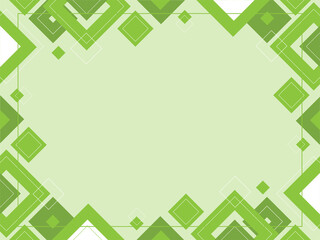 Abstract geometric background made from triangles and squares. Green pattern made from shapes, template with copy space, green and white colors, modern layout, place for text