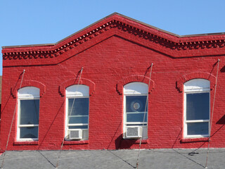 red brick building with architectural details