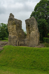 Fototapeta na wymiar historic 11th century ruins of Ludgershall Castle, English Heritage, Wiltshire UK