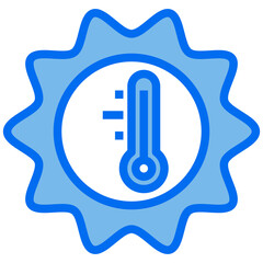 Celsius blue line icon