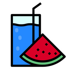 fruit line icon
