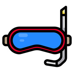 snorkel line icon