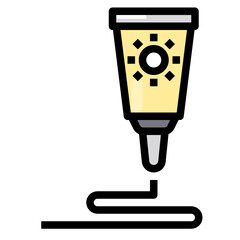 sunblock line icon