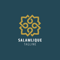 Ornamental logo design with geometry