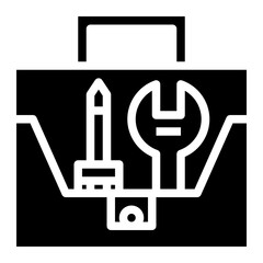 Wrench glyph icon