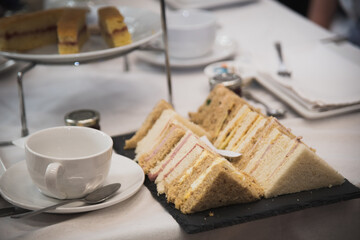 Traditional English afternoon tea at a Wedding Reception