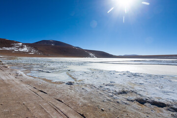 Bolivian lagoon view,Bolivia