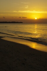 Fototapeta na wymiar Sunset at the Gili Islands, Lombok, Indonesia