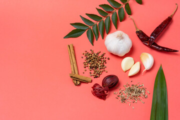An assortment of Asian Culinary Spices.
