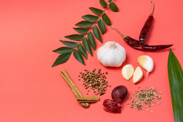 An assortment of Asian Culinary Spices.