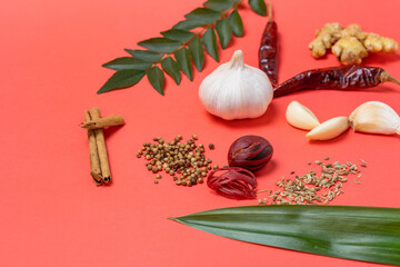 An assortment of Asian Culinary Spices.