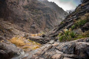 Diagonal Slopes of Walls in the Chisos Mountains