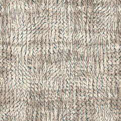 Seamless blue pink cream and navy surface pattern. High quality illustration. Overlaid and multiplied distressed and grungy worn abstract design for print. Detailed artistic repeat tile swatch.