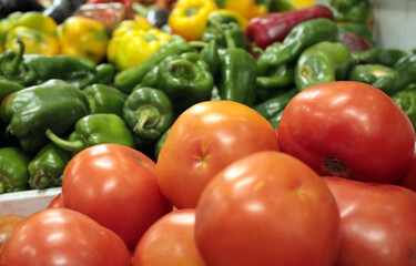 peppers and tomatoes