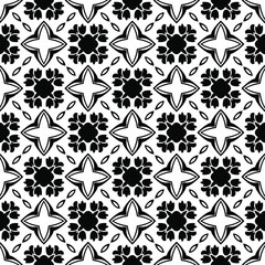
Vector geometric pattern. Repeating elements stylish background abstract ornament for wallpapers and backgrounds. Black and white colors.