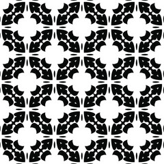 
Vector geometric pattern. Repeating elements stylish background abstract ornament for wallpapers and backgrounds. Black and white colors.