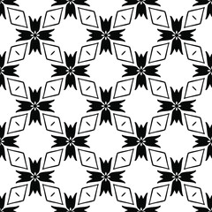 
Vector geometric pattern. Repeating elements stylish background abstract ornament for wallpapers and backgrounds. Black and white colors.