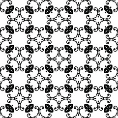 
Vector geometric pattern. Repeating elements stylish background abstract ornament for wallpapers and backgrounds. Black and white colors.
