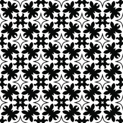 
Vector geometric pattern. Repeating elements stylish background abstract ornament for wallpapers and backgrounds. Black and white colors.