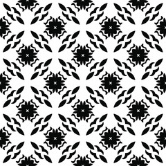 
Vector geometric pattern. Repeating elements stylish background abstract ornament for wallpapers and backgrounds. Black and white colors.