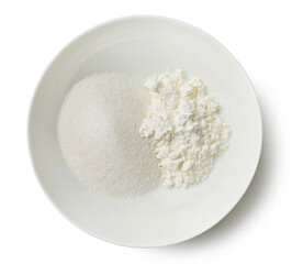 bowl of sugar and corn starch
