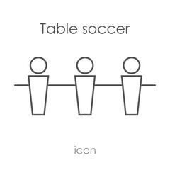 kicker vector icon. icon for playing table football. Table soccer