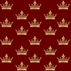 royal pattern on burgundy background. Luxury pattern on burgundy background