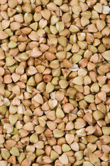  Close-up of raw buckwheat background.