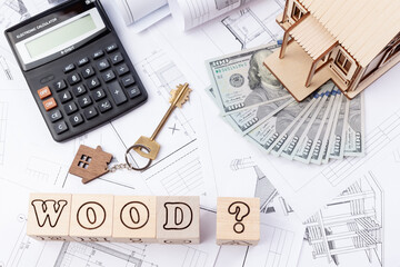 the cost of building a private house made of wood