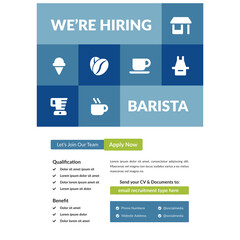 Recruitment Barista Flyer