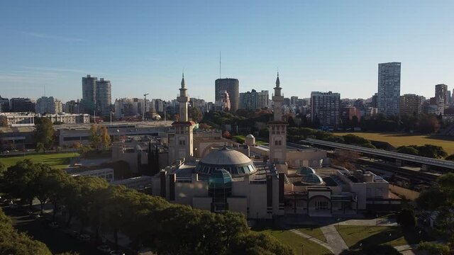 Palermo, buenos aires, mezquita, drone, dia soleado