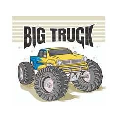 monster big truck transportation vector © inferno_studio3