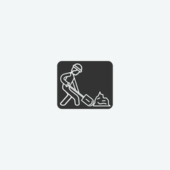 Construction vector icon illustration sign