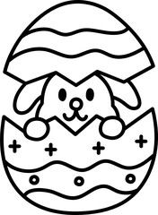 easter egg doodle icon