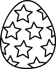 easter egg doodle icon