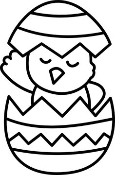 easter egg doodle icon