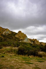 Fototapeta na wymiar New Zealand's Clay Cliffs, Omarama South Island